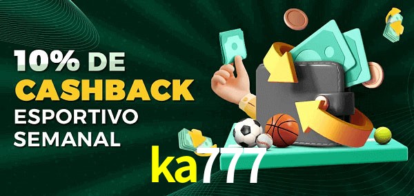 10% de bônus de cashback na ka777