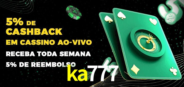 Promoções do cassino ao Vivo ka777